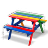 Keezi Kids Wooden Picnic Table Set with Umbrella Deals499