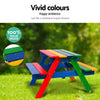 Keezi Kids Wooden Picnic Table Set with Umbrella Deals499