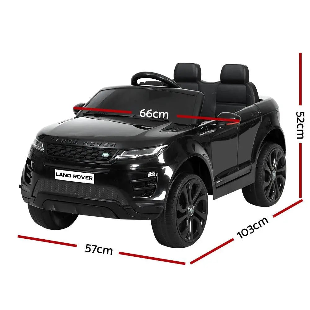 Kids Ride On Car Licensed Land Rover 12V Electric Car Toys Battery Remote Black Deals499