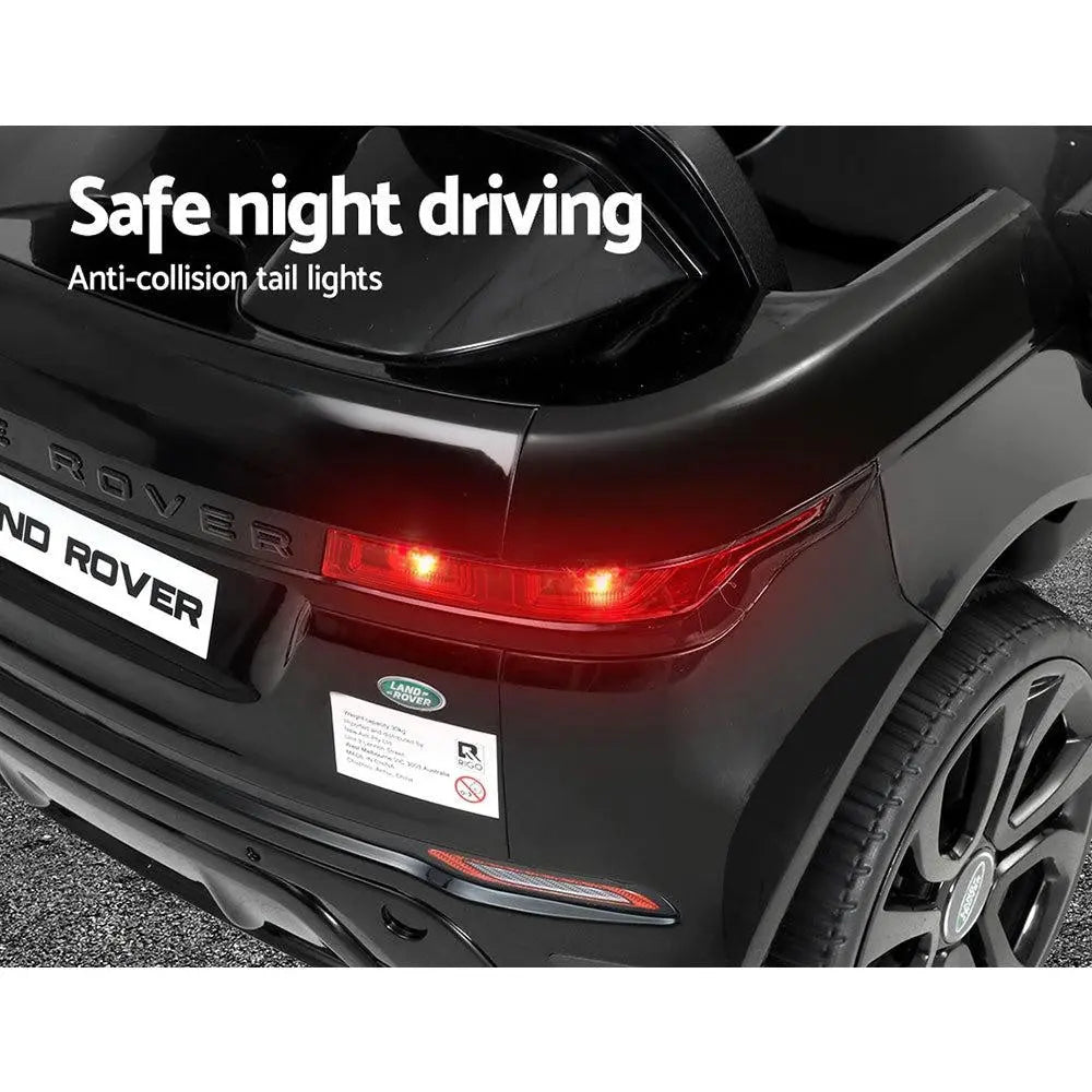 Kids Ride On Car Licensed Land Rover 12V Electric Car Toys Battery Remote Black Deals499