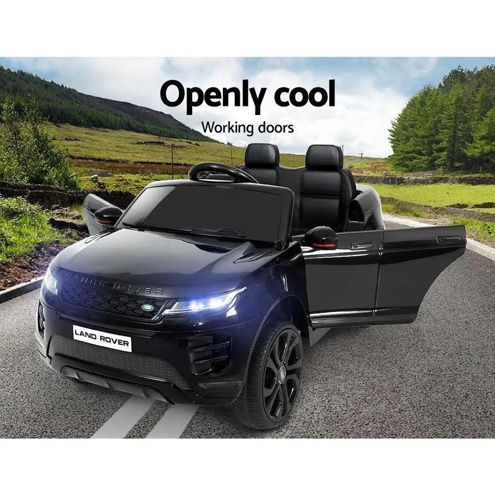 Kids Ride On Car Licensed Land Rover 12V Electric Car Toys Battery Remote Black Deals499