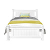 King Single Wooden Bed Frame - White Deals499