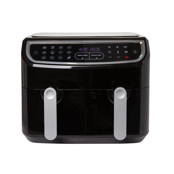 Kitchen Couture DUO 2-Basket 12-in-1 Digital Air Fryer 2 x 4.5 Litre LED Display Black Deals499