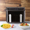 Kitchen Couture DUO 2-Basket 12-in-1 Digital Air Fryer 2 x 4.5 Litre LED Display Black Deals499