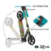Lascoota Pulse Kick Push Commuter Scooter Teen Adult Graphic Black from Deals499 at Deals499