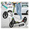 Lascoota Pulse Kick Push Commuter Scooter Teen Adult Graphic Black from Deals499 at Deals499