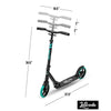 Lascoota Pulse Kick Push Commuter Scooter Teen Adult Graphic Black from Deals499 at Deals499