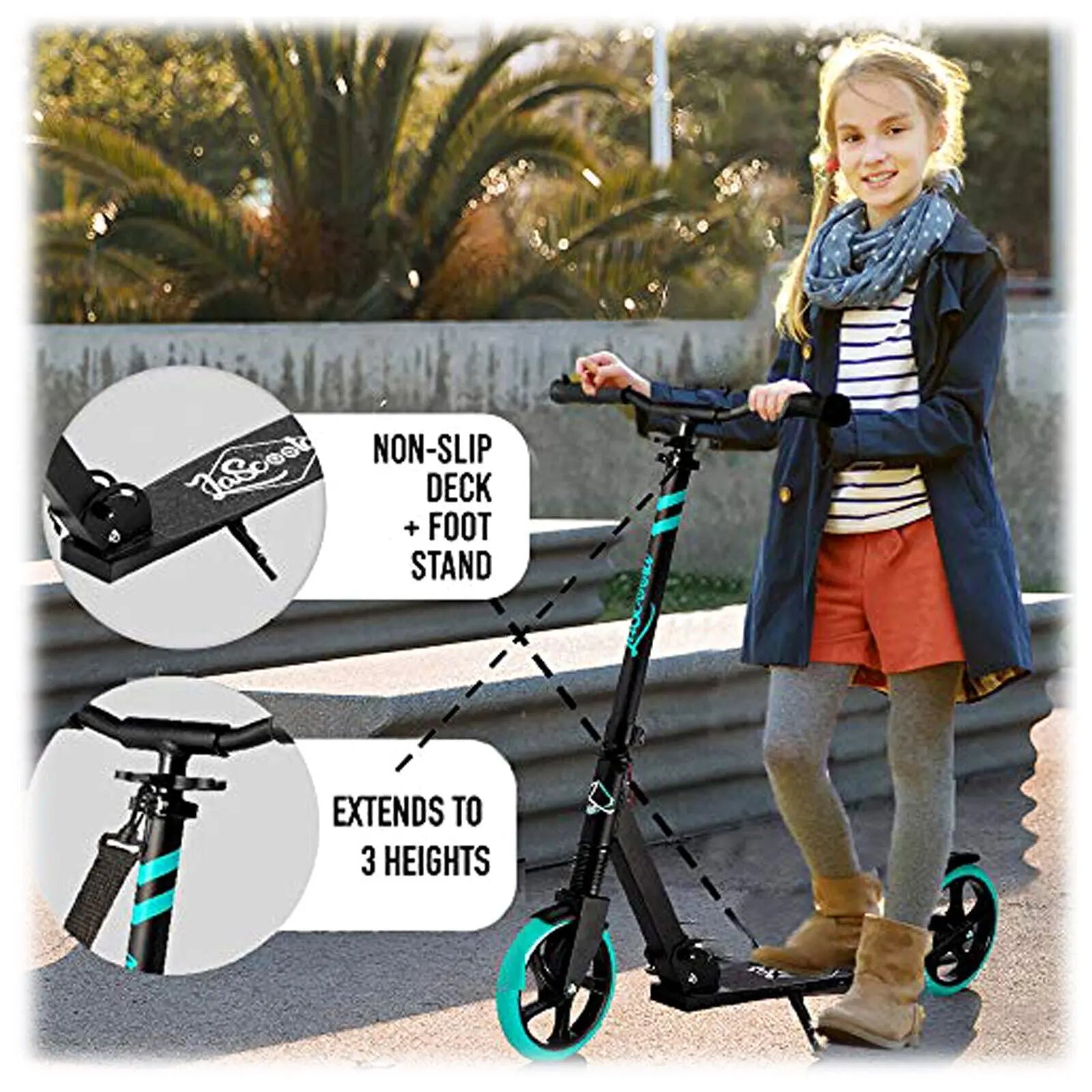 Lascoota Pulse Kick Push Commuter Scooter Teen Adult Plum from Deals499 at Deals499