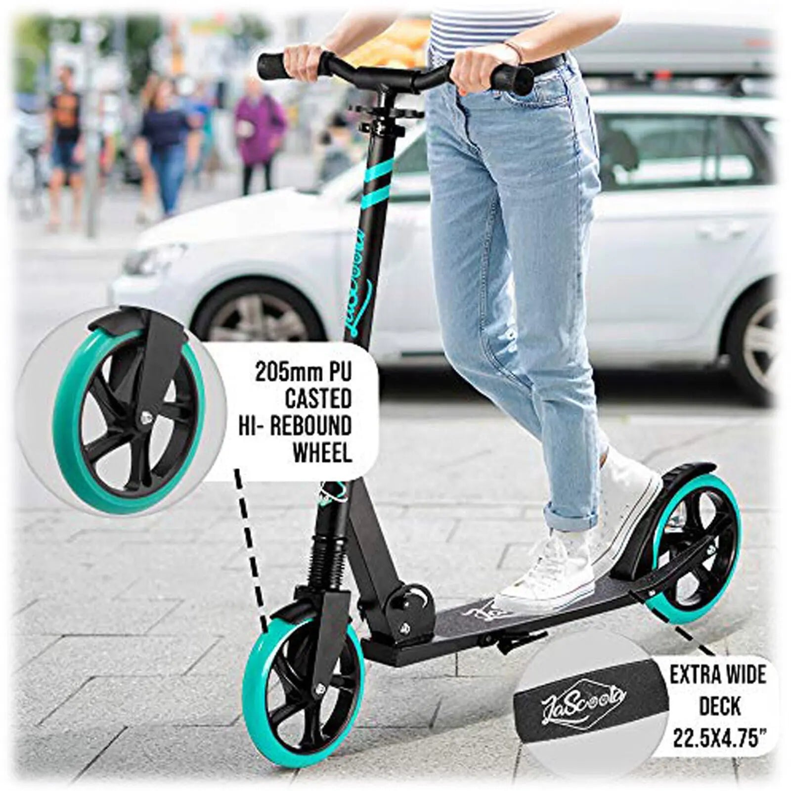 Lascoota Pulse Kick Push Commuter Scooter Teen Adult Plum from Deals499 at Deals499