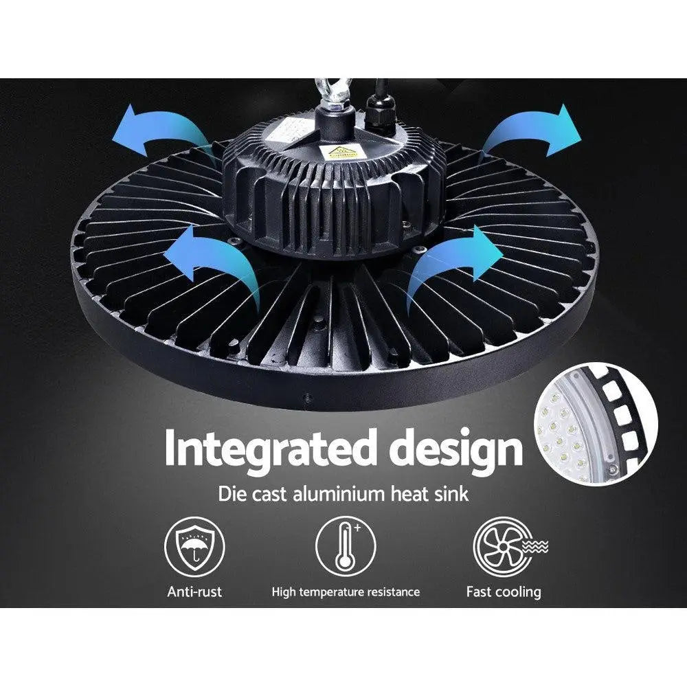 Leier LED High Bay Lights Light 200W Industrial Workshop Warehouse Gym BK Deals499