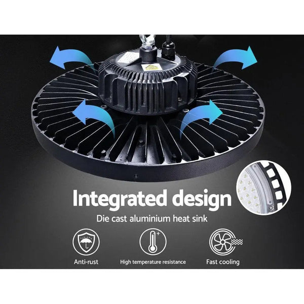 Leier LED High Bay Lights Light 200W Industrial Workshop Warehouse Gym BK Deals499