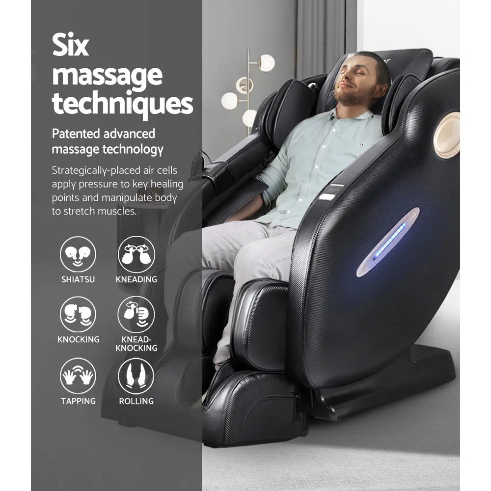 Livemor Electric Massage Chair SL Track Full Body Air Bags Shiatsu Massaging Massager Deals499