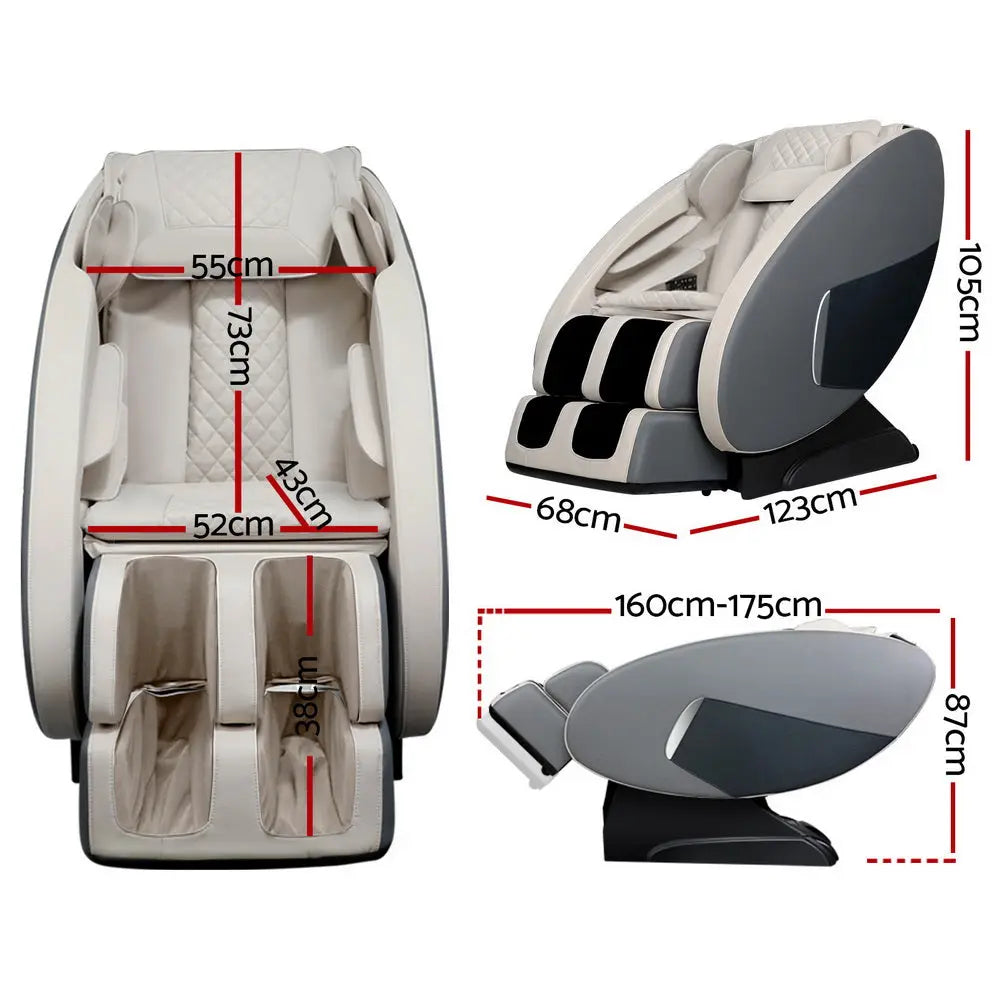 Livemor Electric Massage Chair Zero Gravity Recliner Body Back Shiatsu Massager Deals499