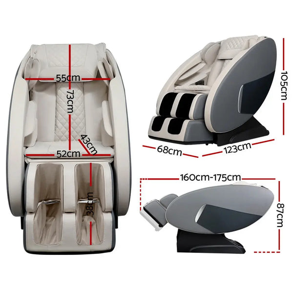 Livemor Electric Massage Chair Zero Gravity Recliner Body Back Shiatsu Massager Deals499