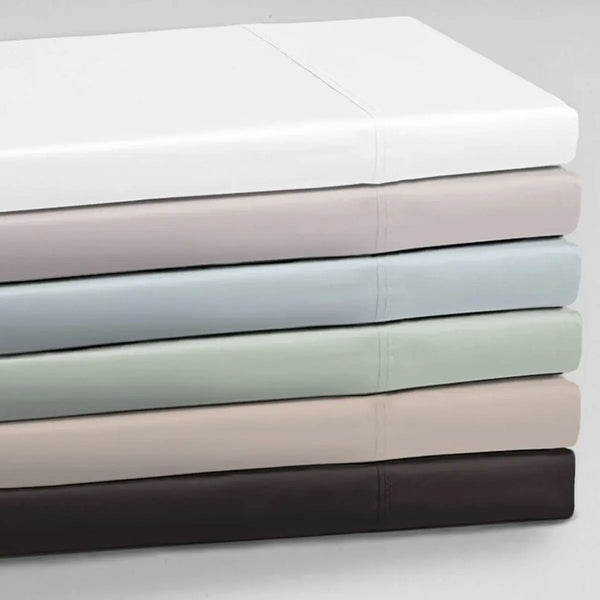 Logan and Mason 250TC 50% Polyester 50% Cotton Percale Sheet Set Linen 50cm Wall Split King from Deals499 at Deals499
