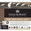 Logan and Mason 500GSM Pure Wool Premium Quality Quilt Queen from Deals499 at Deals499