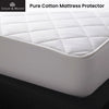 Logan and Mason Pure Cotton Mattress Protector White 45cm Wall King Single from Deals499 at Deals499