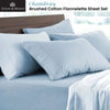 Logan and Mason Soft Brushed Cotton Flannelette Sheet Set Chambray 40cm Wall King from Deals499 at Deals499