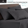Logan and Mason Soft Brushed Cotton Flannelette Sheet Set Charcoal 40cm Wall Queen from Deals499 at Deals499