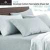 Logan and Mason Soft Brushed Cotton Flannelette Sheet Set Surf 40cm Wall Queen from Deals499 at Deals499