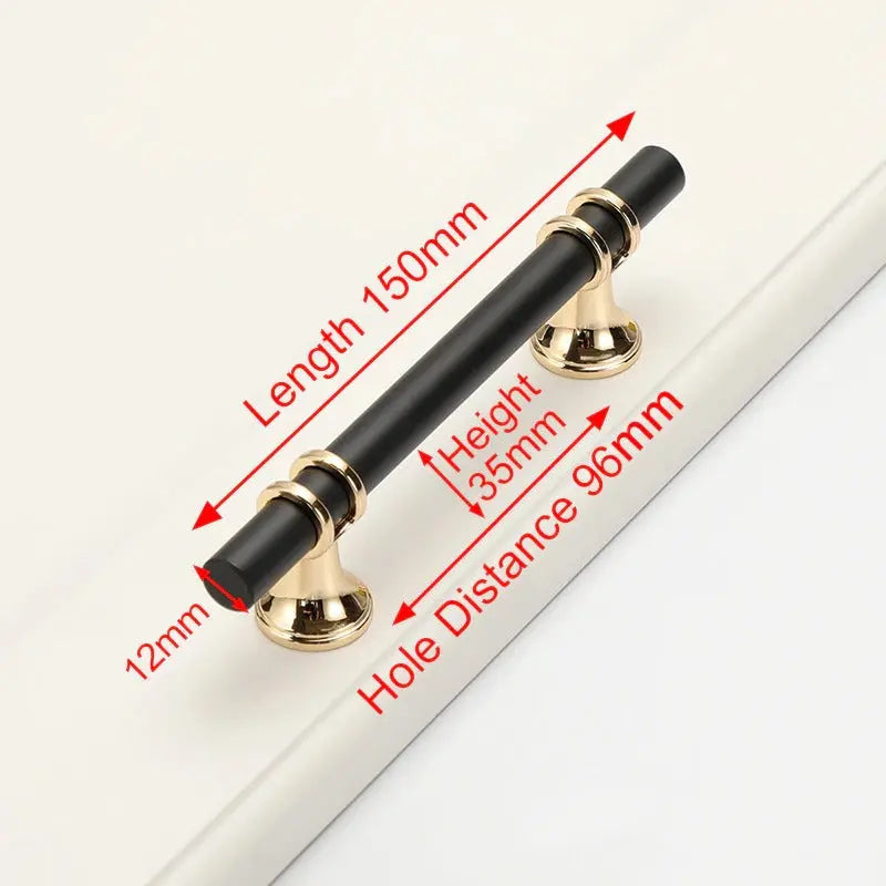 Luxury Design Kitchen Cabinet Handles Drawer Bar Handle Pull Black 96mm Deals499