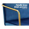Office Chair Velvet Fabric Computer Chairs Armchair Vintage Work Study Home Blue Deals499