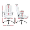 PU Leather Executive Office Desk Chair - White Deals499