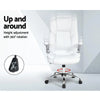 PU Leather Executive Office Desk Chair - White Deals499
