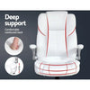 PU Leather Executive Office Desk Chair - White Deals499
