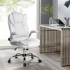 PU Leather Executive Office Desk Chair - White Deals499