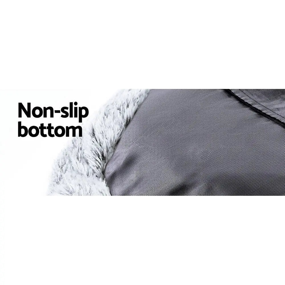 Pet Bed Dog Cat Calming Bed Extra Large 110cm Charcoal Sleeping Comfy Washable Deals499