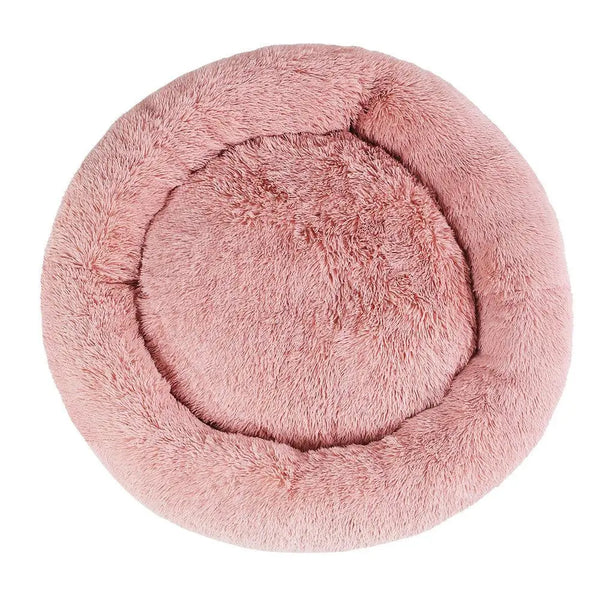 Pet Bed Dog Cat Calming Bed Extra Large 110cm Pink Sleeping Comfy Washable Deals499