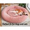 Pet Bed Dog Cat Calming Bed Extra Large 110cm Pink Sleeping Comfy Washable Deals499