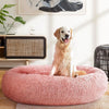 Pet Bed Dog Cat Calming Bed Extra Large 110cm Pink Sleeping Comfy Washable Deals499