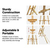 Pine Wood Easel Artist Art Display Painting Shop Tripod Stand Wedding Deals499