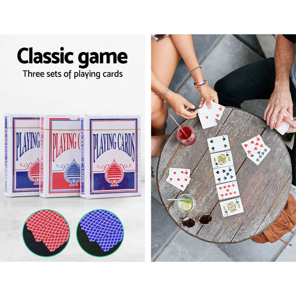 Poker Chip Set 1000PC Chips TEXAS HOLD'EM Casino Gambling Dice Cards Deals499