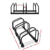 Portable Bike 3 Parking Rack Bicycle Instant Storage Stand - Black Deals499