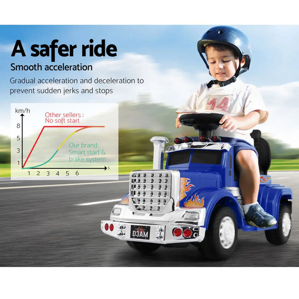 Ride On Cars Kids Electric Toys Car Battery Truck Childrens Motorbike Toy Rigo Blue Deals499