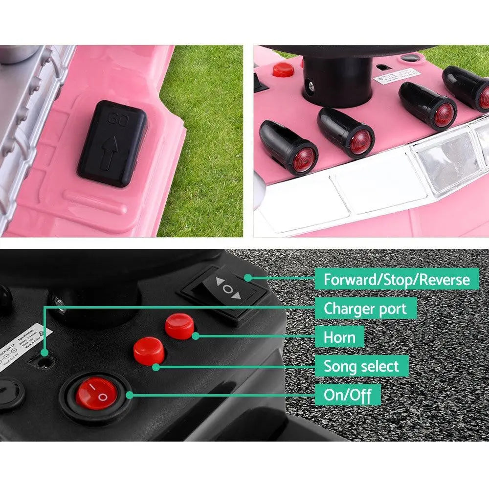 Ride On Cars Kids Electric Toys Car Battery Truck Childrens Motorbike Toy Rigo Pink Deals499