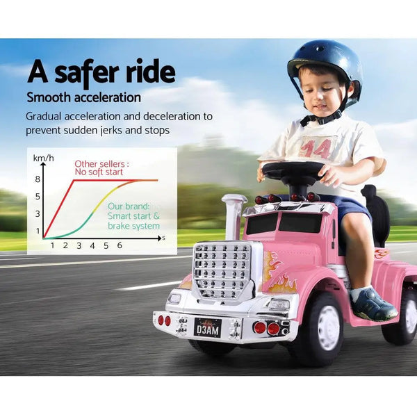 Ride On Cars Kids Electric Toys Car Battery Truck Childrens Motorbike Toy Rigo Pink Deals499