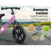 Rigo Kids Balance Bike Ride On Toys Push Bicycle Wheels Toddler Baby 12" Bikes Pink Deals499