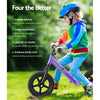 Rigo Kids Balance Bike Ride On Toys Push Bicycle Wheels Toddler Baby 12" Bikes Purple Deals499