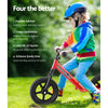 Rigo Kids Balance Bike Ride On Toys Push Bicycle Wheels Toddler Baby 12" Bikes Red Deals499