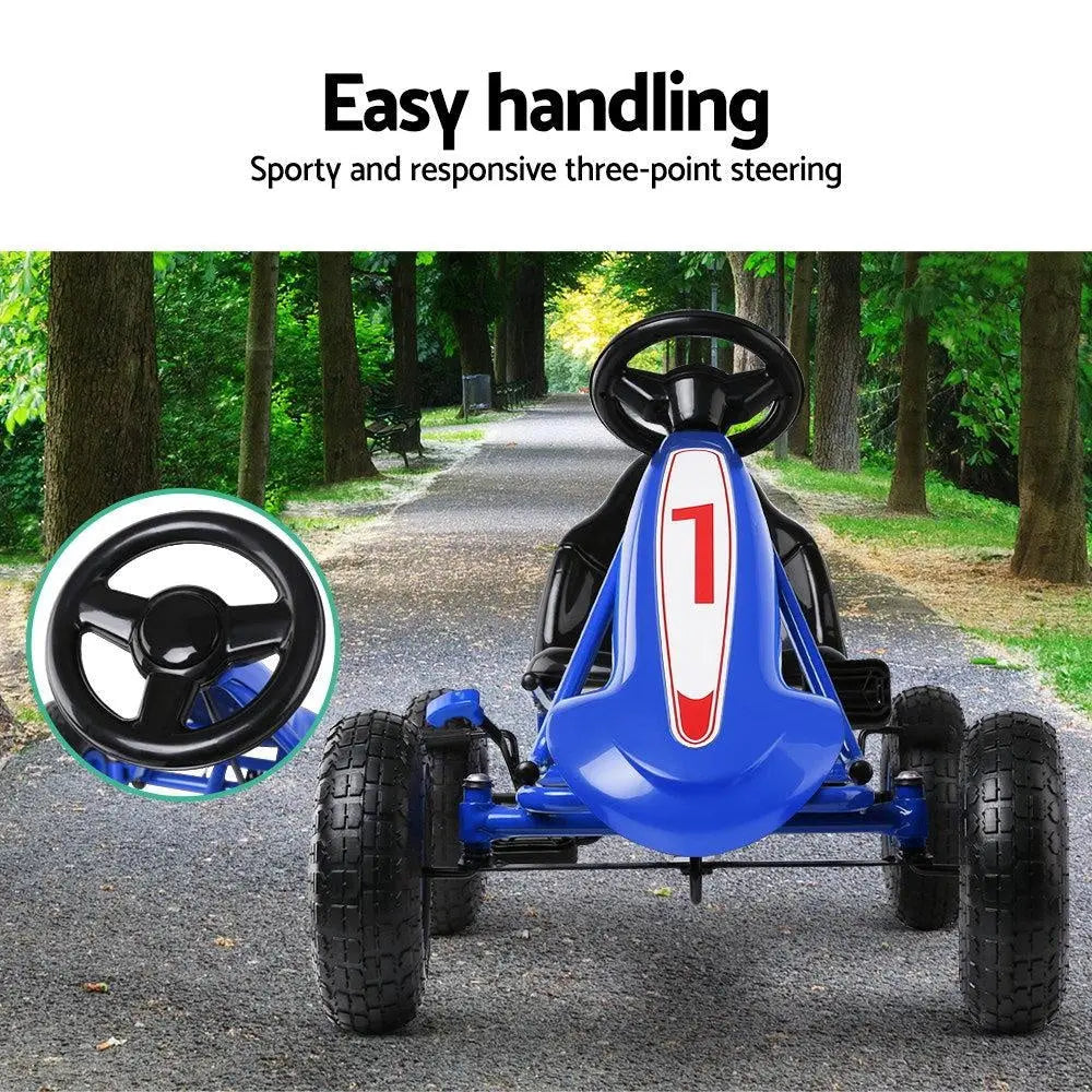 Rigo Kids Pedal Go Kart Car Ride On Toys Racing Bike Rubber Tyre Adjustable Seat Deals499