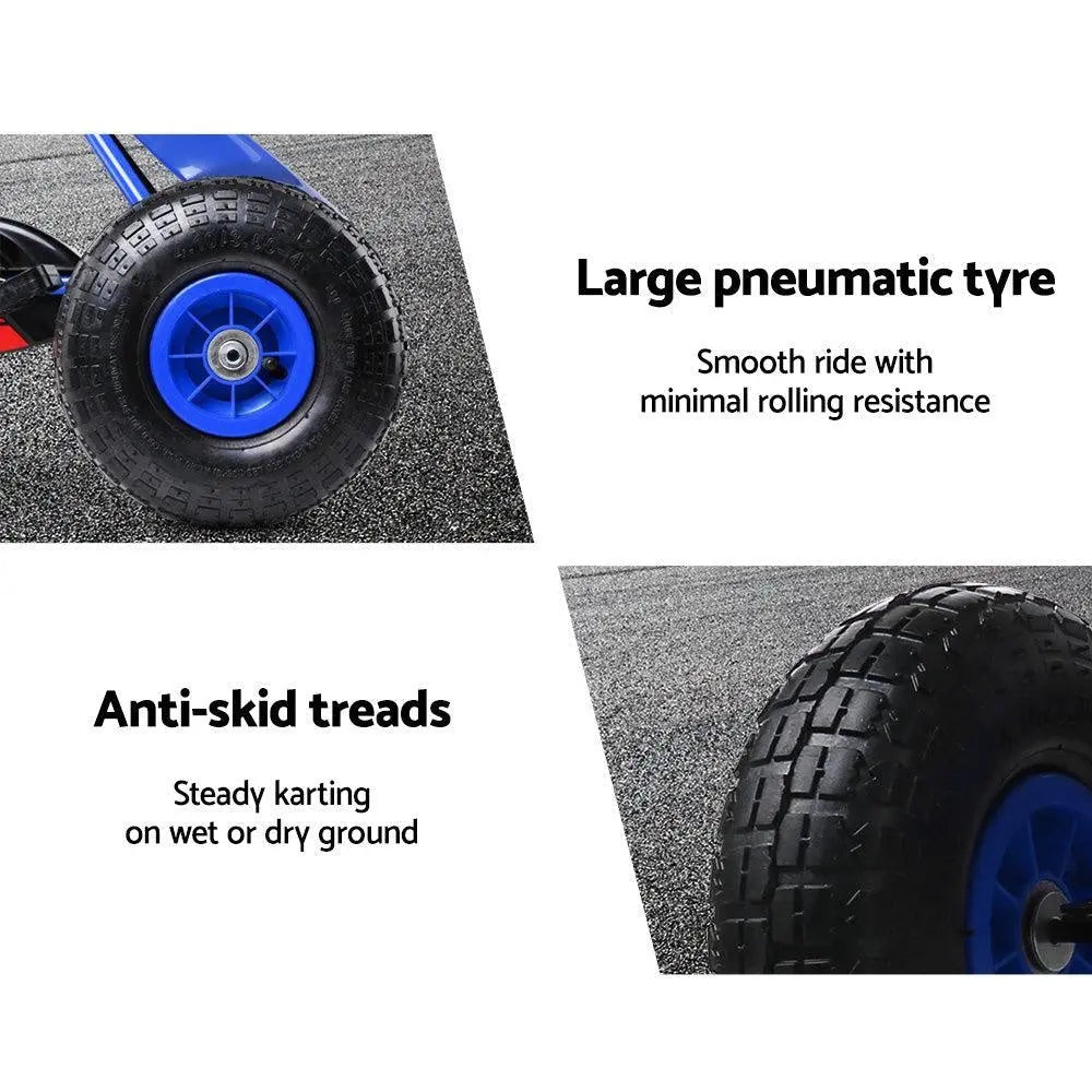 Rigo Kids Pedal Go Kart Car Ride On Toys Racing Bike Rubber Tyre Adjustable Seat Deals499