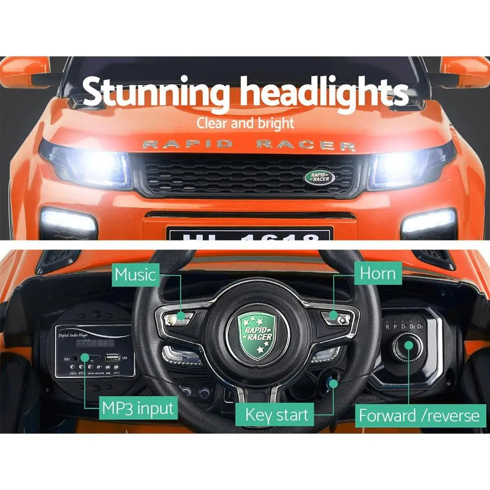 Rigo Kids Ride On Car Electric 12V Toys Orange Deals499
