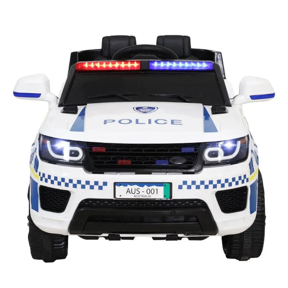 Rigo Kids Ride On Car Inspired Patrol Police Electric Powered Toy Cars White Deals499