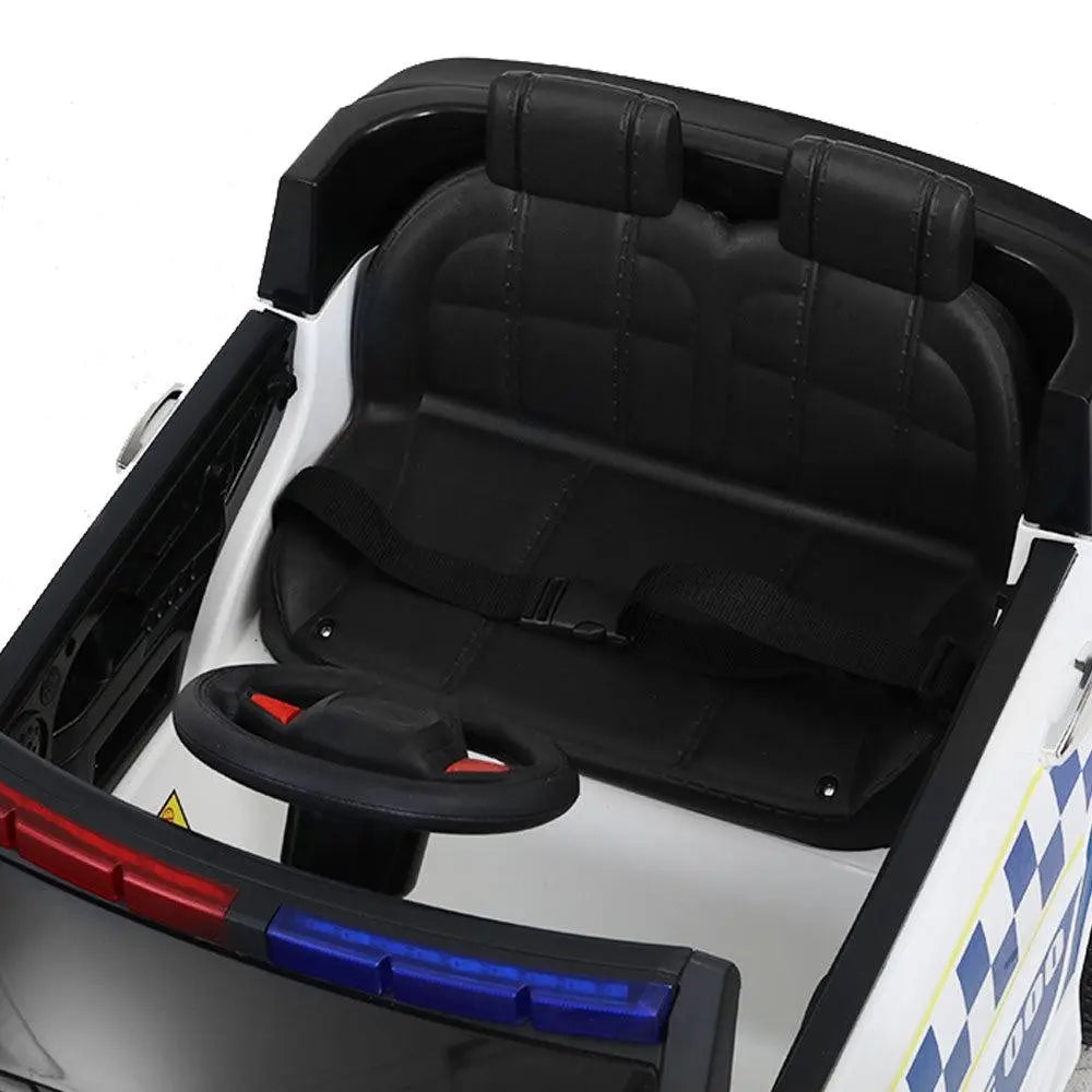 Rigo Kids Ride On Car Inspired Patrol Police Electric Powered Toy Cars White Deals499