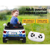 Rigo Kids Ride On Car Inspired Patrol Police Electric Powered Toy Cars White Deals499