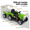 Rigo Ride On Car Tractor Trailer Toy Kids Electric Cars 12V Battery Green Deals499